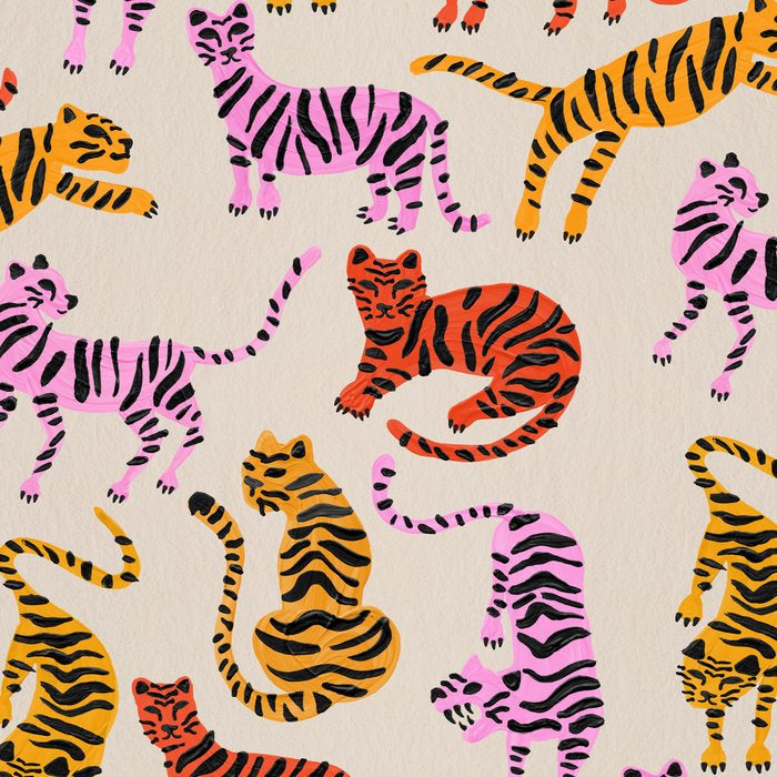 Tiger Collection - Pink & Yellow Palette Coffee Mug Gallery Image 2