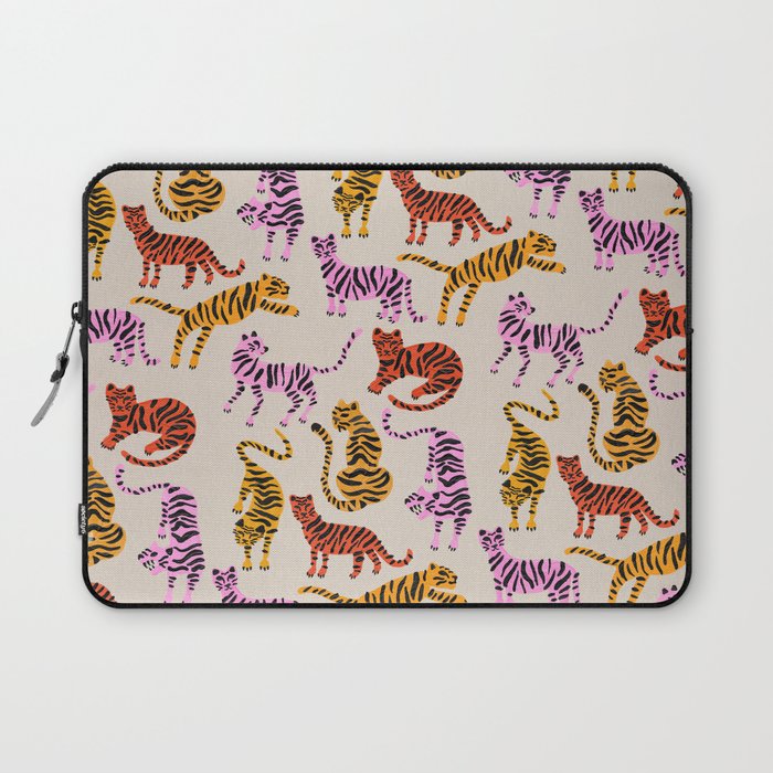 Tiger Collection - Pink & Yellow Palette Laptop Sleeve Gallery Image 1