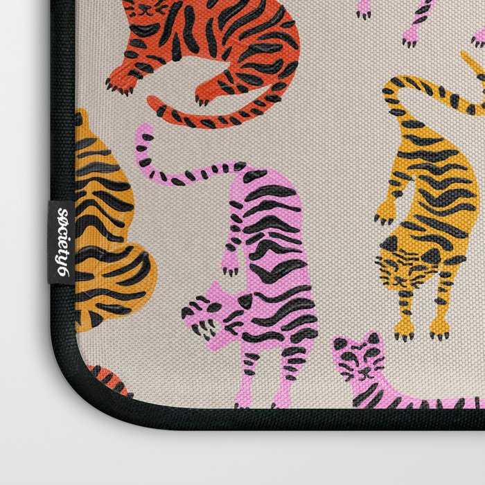 Tiger Collection - Pink & Yellow Palette Laptop Sleeve Gallery Image 3
