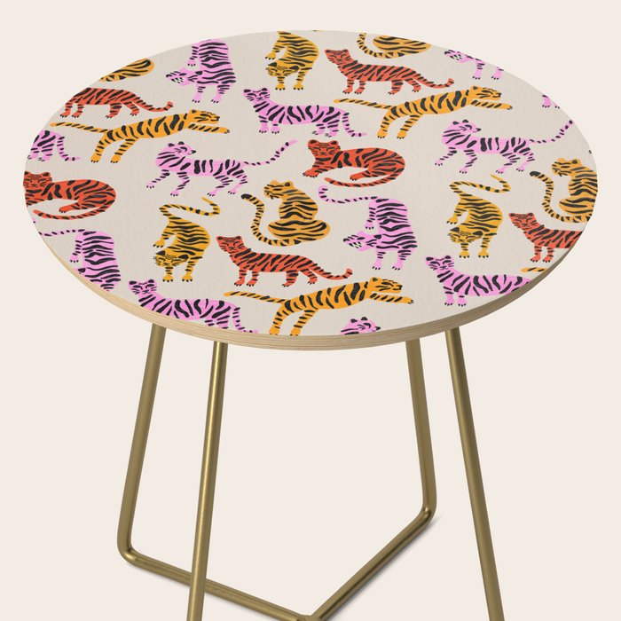Tiger Collection - Pink & Yellow Palette Side Table Gallery Image 2