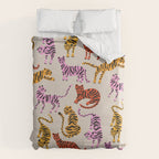 Tiger Collection - Pink & Yellow Palette Duvet Cover Gallery Image 6