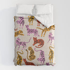 Tiger Collection - Pink & Yellow Palette Comforter Gallery Image 6
