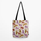 Tiger Collection - Pink & Yellow Palette Tote Bag Gallery Image 2