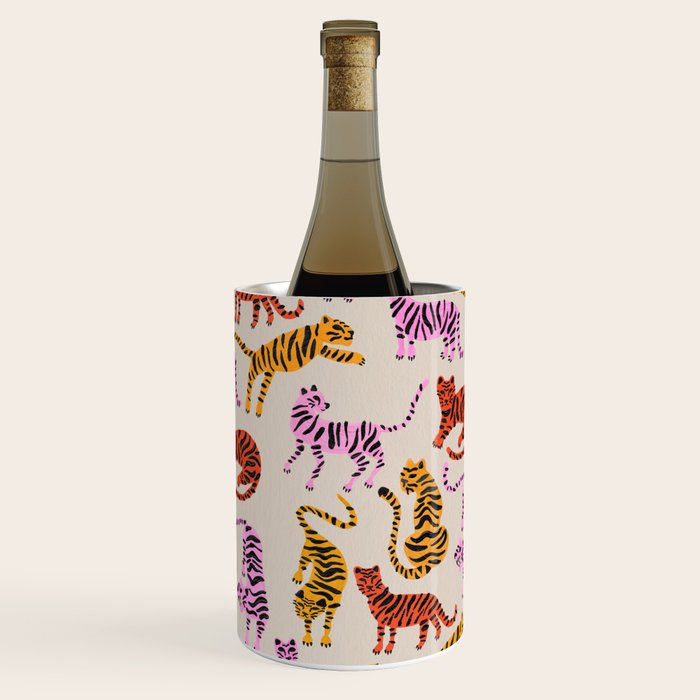 Tiger Collection - Pink & Yellow Palette Wine Chiller Gallery Image 3