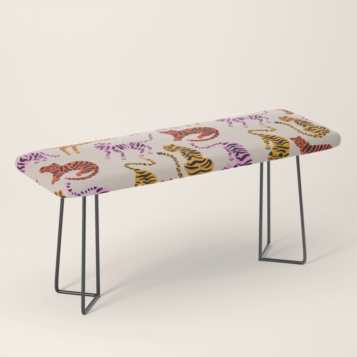 Tiger Collection - Pink & Yellow Palette Bench Gallery Image 1