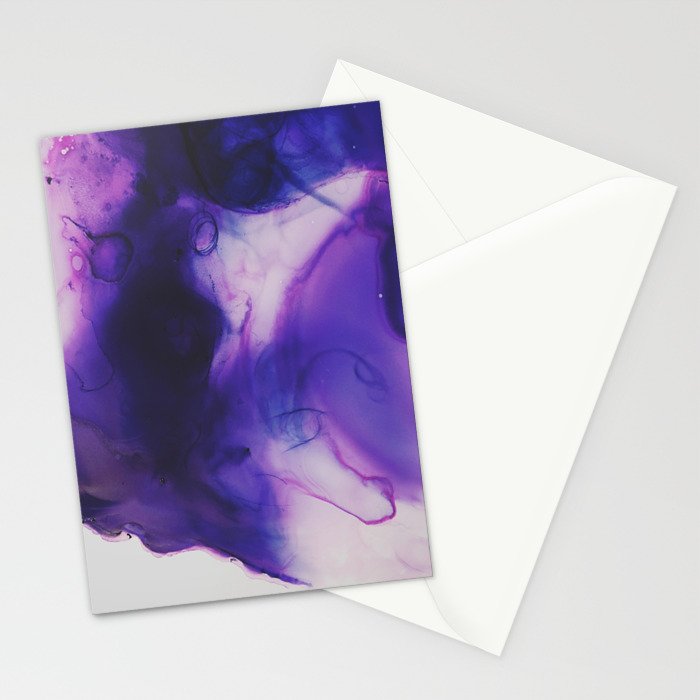 Violet Aura Stationery Card Gallery Image 2