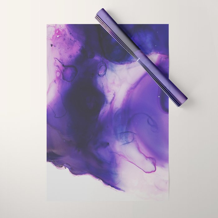 Violet Aura Wrapping Paper Gallery Image 1