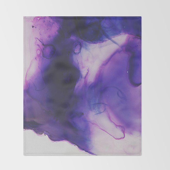 Violet Aura Throw Blanket Gallery Image 2