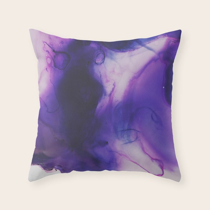 Violet Aura Throw Pillow Gallery Image 6