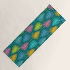 Bright Tropical Botanical Pattern Yoga Mat Gallery Image 1