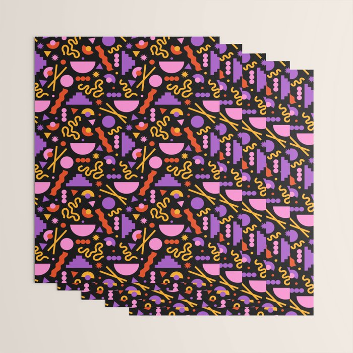 Purple ramen Wrapping Paper Gallery Image 3