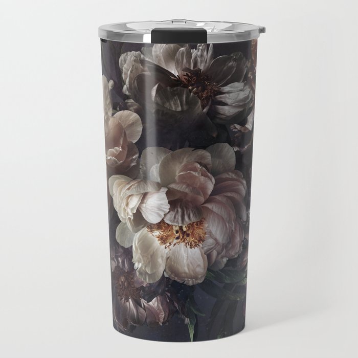 Midnight Peonies  Travel Mug Gallery Image 1