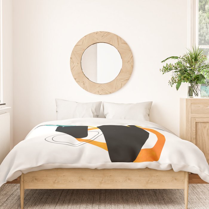 Mid Century Atomic Cats Duvet Cover Gallery Image 3