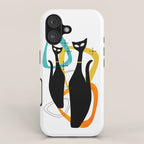 Mid Century Atomic Cats iPhone Case Gallery Image 1