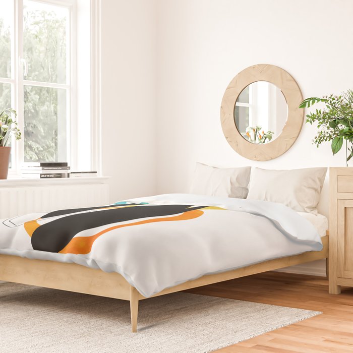 Mid Century Atomic Cats Duvet Cover Gallery Image 2