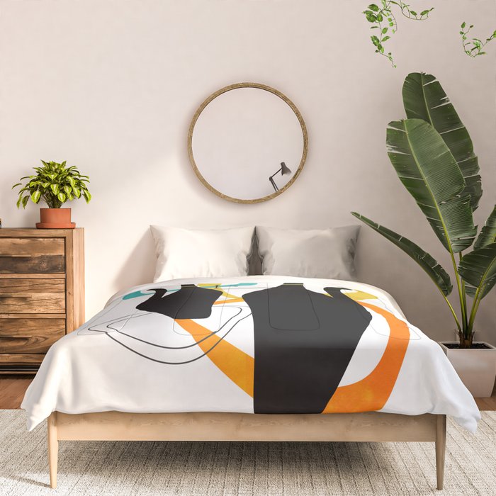 Mid Century Atomic Cats Comforter Gallery Image 3