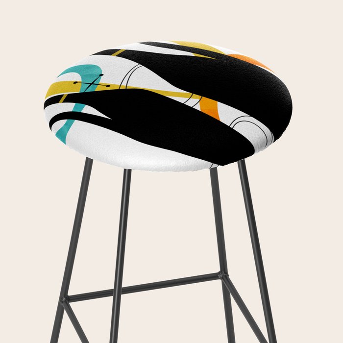 Mid Century Atomic Cats Stool Gallery Image 2