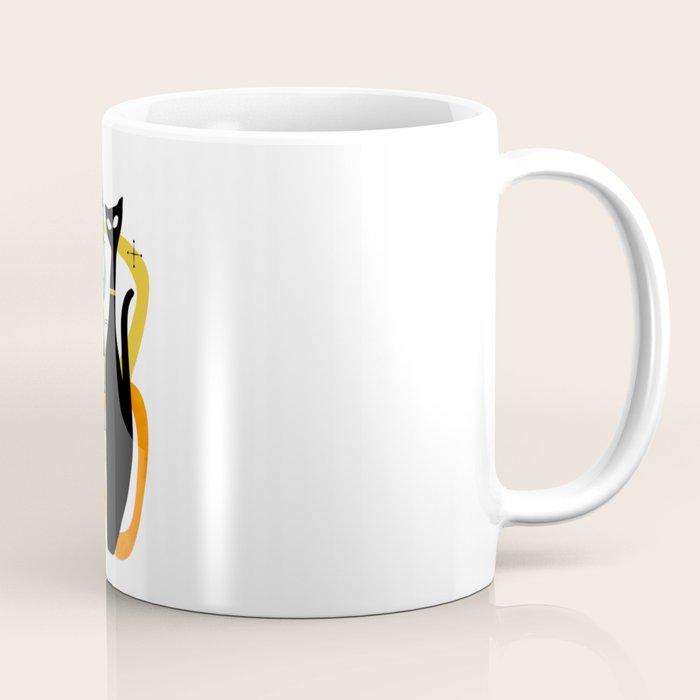 Mid Century Atomic Cats Coffee Mug Gallery Image 1