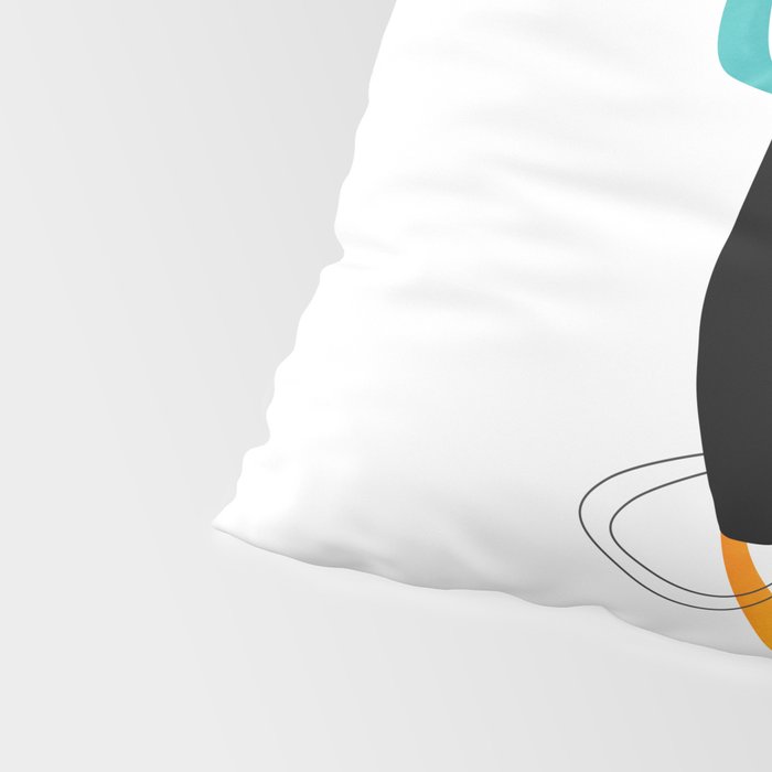 Mid Century Atomic Cats Pillow Sham Gallery Image 4