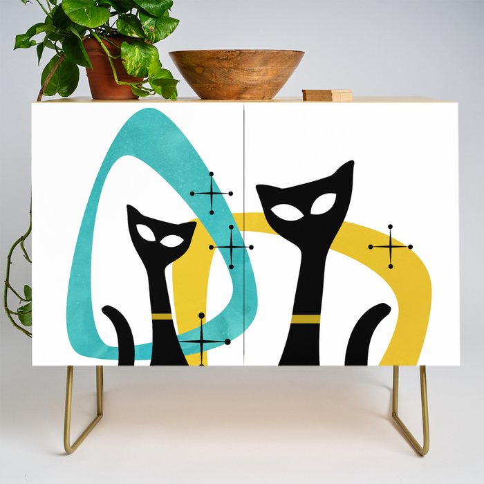 Mid Century Atomic Cats Credenza Gallery Image 1