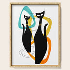Mid Century Atomic Cats Serving Tray Gallery Image 1