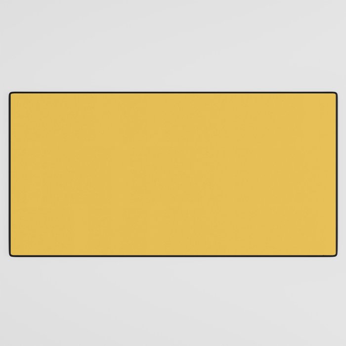 Mustard Yellow Color Desk Mat Gallery Image 3