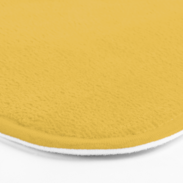 Mustard Yellow Color Bath Mat Gallery Image 3