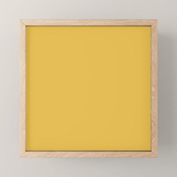 Mustard Yellow Color Mini Art Print Gallery Image 1