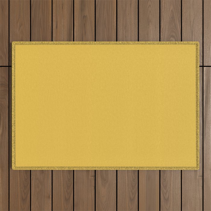 Mustard Yellow Color Outdoor Rug Gallery Image 1