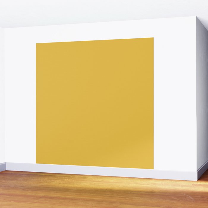 Mustard Yellow Color Wall Mural Gallery Image 2