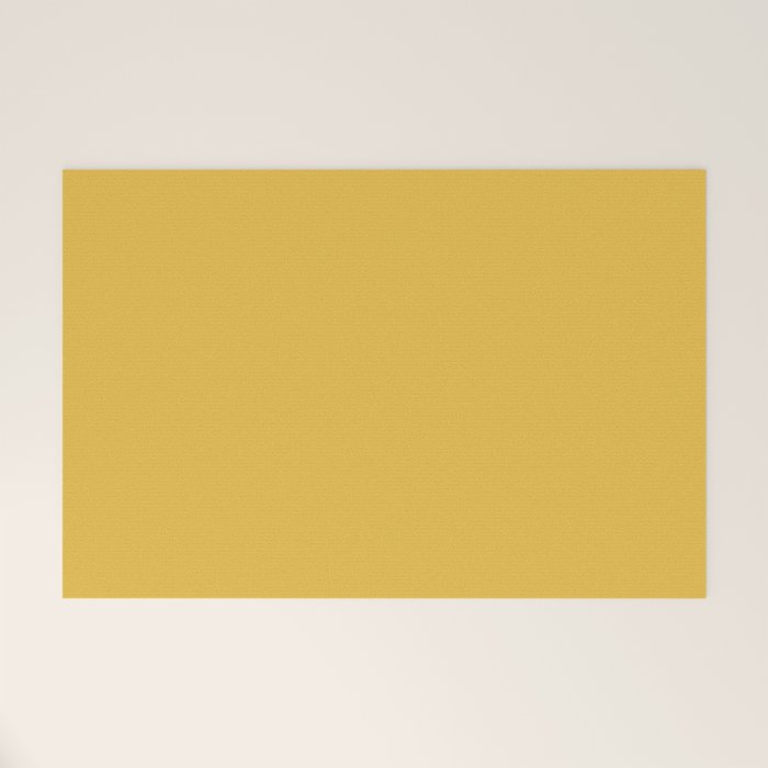 Mustard Yellow Color Welcome Mat Gallery Image 1