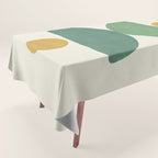 Half-circle Balance - Green Gold Tablecloth Gallery Image 1