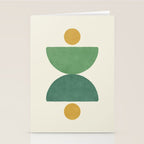 Half-circle Balance - Green Gold Stationery Card Gallery Image 2