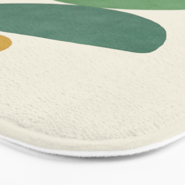 Half-circle Balance - Green Gold Bath Mat Gallery Image 3
