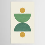 Half-circle Balance - Green Gold Tablecloth Gallery Image 2
