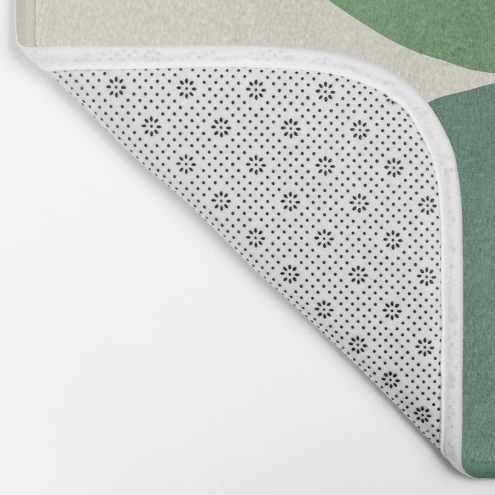 Half-circle Balance - Green Gold Bath Mat Gallery Image 2