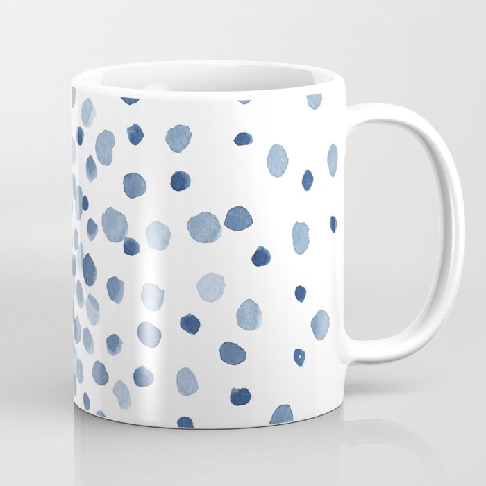 Explosion of Blue Confetti Coffee Mug Gallery Image 1