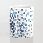 Explosion of Blue Confetti Coffee Mug Gallery Image 4