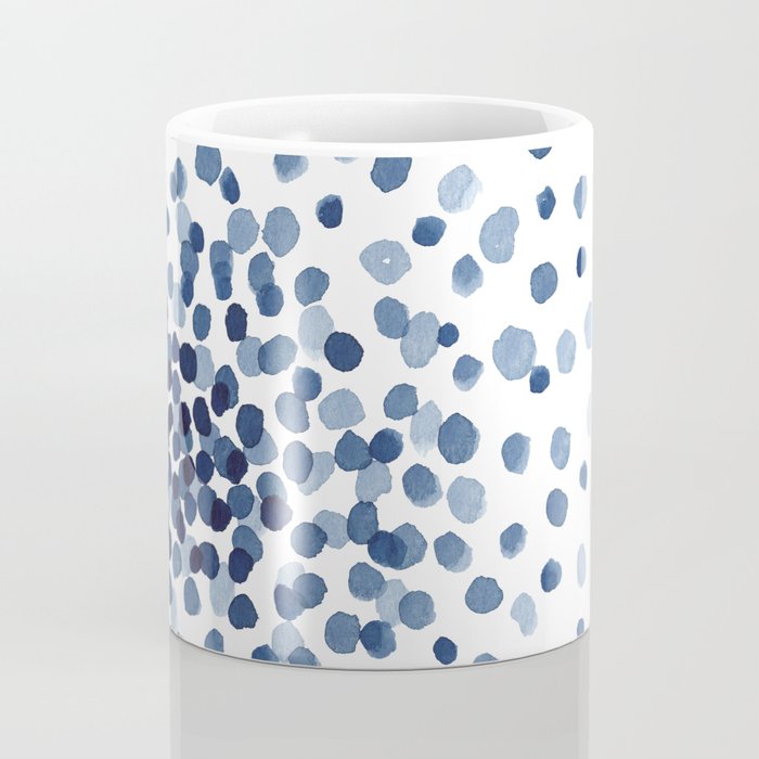 Explosion of Blue Confetti Coffee Mug Gallery Image 4