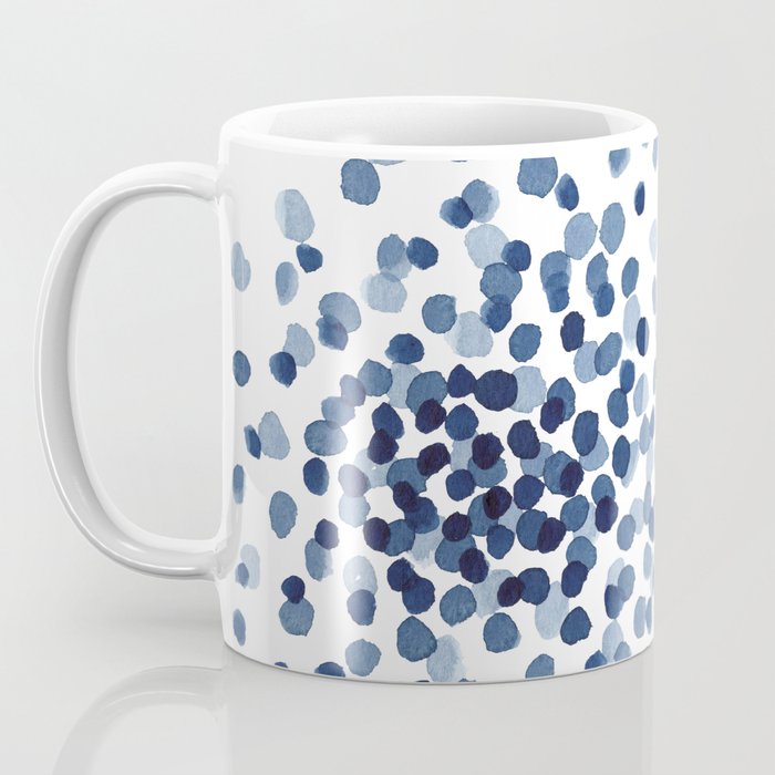 Explosion of Blue Confetti Coffee Mug Gallery Image 3