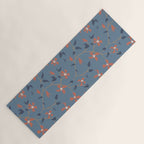 Floral Clematis Vine - Indigo Sunset Yoga Mat Gallery Image 1