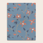 Floral Clematis Vine - Indigo Sunset Notebook Gallery Image 4