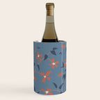 Floral Clematis Vine - Indigo Sunset Wine Chiller Gallery Image 1