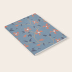 Floral Clematis Vine - Indigo Sunset Notebook Gallery Image 2