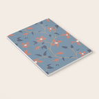 Floral Clematis Vine - Indigo Sunset Notebook Gallery Image 3