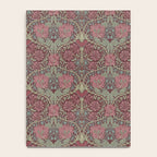 William Morris Honeysuckle & Tulip Burgundy and Sage Notebook Gallery Image 4