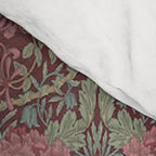 William Morris Honeysuckle & Tulip Burgundy and Sage Comforter Gallery Image 4