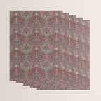 William Morris Honeysuckle & Tulip Burgundy and Sage Wrapping Paper Gallery Image 3