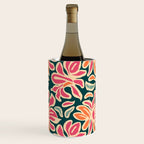 Abstract vintage flower art pattern Wine Chiller Gallery Image 1