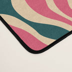 Abstract vintage flower art pattern Desk Mat Gallery Image 4